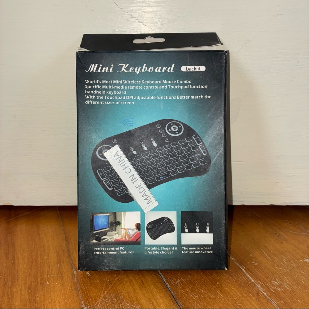 Mini QWERTY Wireless Keyboard with Backlit, Keyboard with Precise touchpad
